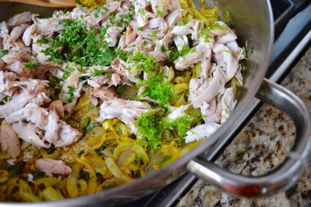curry chicken phyllo