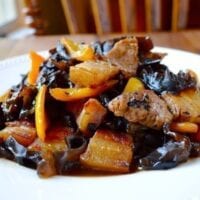 pork belly wood ear