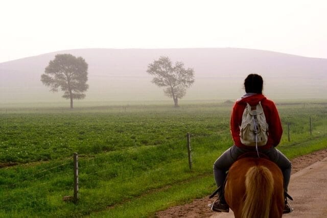 horse riding
