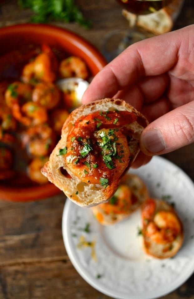 A Trio of Pinchos - Basque Country Favorites - garlicky shrimp Pincho, by bmeteor.aiodimecu.cf