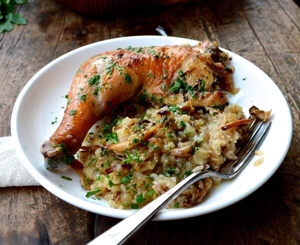 Roast Chicken on Wild Mushroom Sticky Rice "Risotto" by bmeteor.aiodimecu.cf