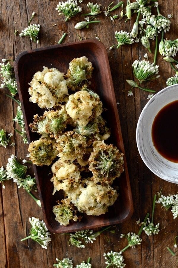 Chive Flower Japanese Tempura Recipe