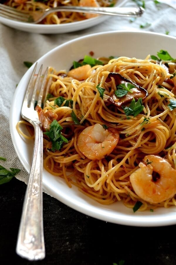 Soy Sauce Butter Pasta with Shrimp and Shiitakes by bmeteor.aiodimecu.cf