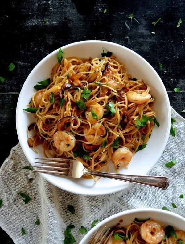 Soy Sauce Butter Pasta with Shrimp and Shiitakes by bmeteor.aiodimecu.cf
