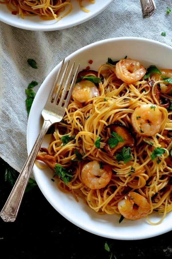Soy Sauce Butter Pasta with Shrimp and Shiitakes by bmeteor.aiodimecu.cf