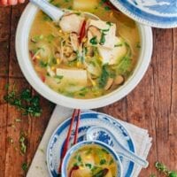 Chinese fish tofu soup