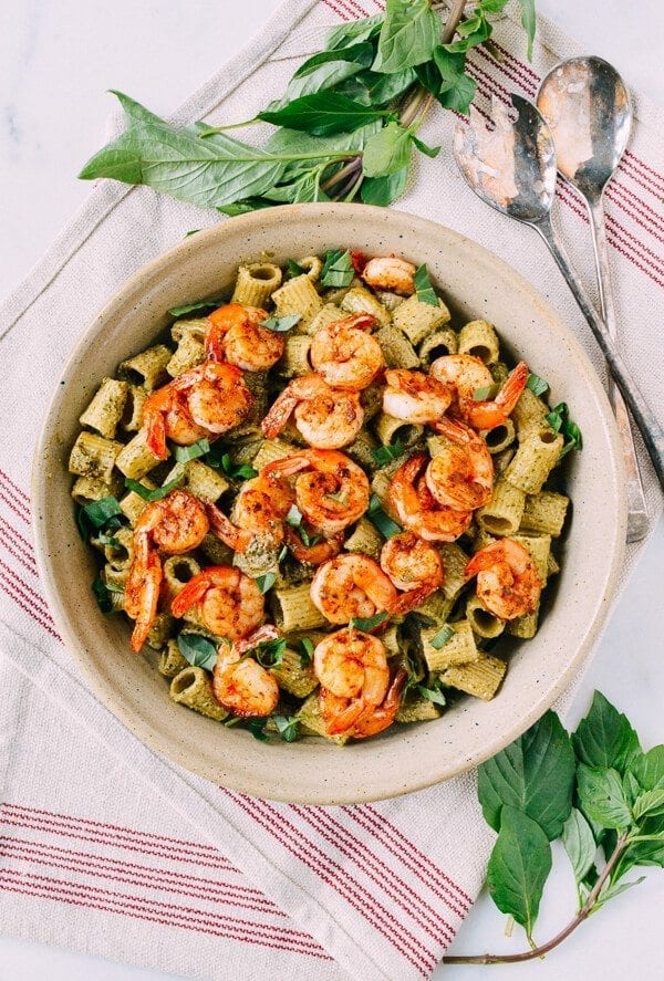 Thai Basil Pesto Pasta with Spicy Shrimp, by bmeteor.aiodimecu.cf
