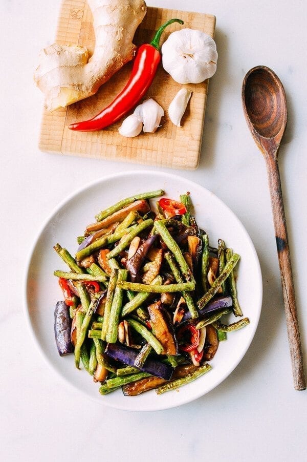 Chinese Vegan Recipes - Eggplant String Bean Stir-fry, by bmeteor.aiodimecu.cf