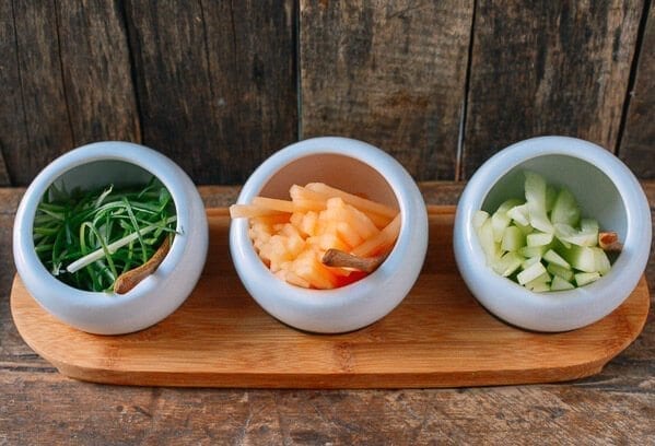 Julienned scallions, cantaloupe, cucumber, by bmeteor.aiodimecu.cf