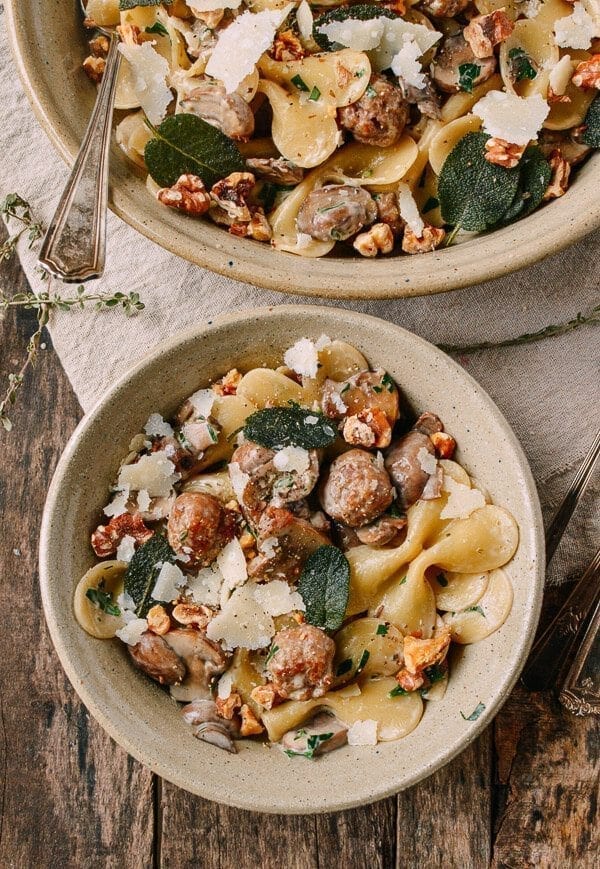 Winter Pasta with Mushrooms, Sausage Meatballs, Walnuts & Crispy Sage, by bmeteor.aiodimecu.cf
