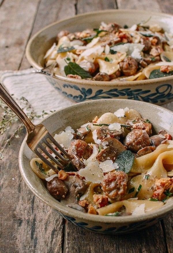 Winter Pasta with Mushrooms, Sausage Meatballs, Walnuts & Crispy Sage, by bmeteor.aiodimecu.cf