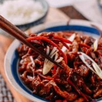 Pork stir-fry with sweet bean sauce