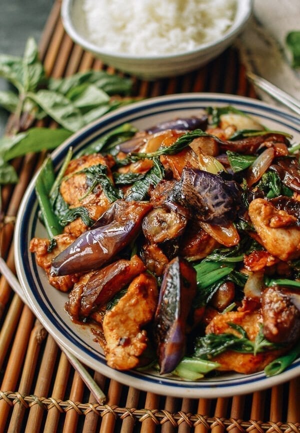 Japanese Eggplant Stir-fry with Chicken & Basil, by bmeteor.aiodimecu.cf