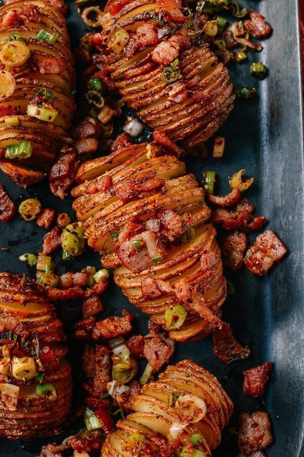 Crispy Hasselback Potatoes with Spicy Bacon Scallion Relish, by bmeteor.aiodimecu.cf