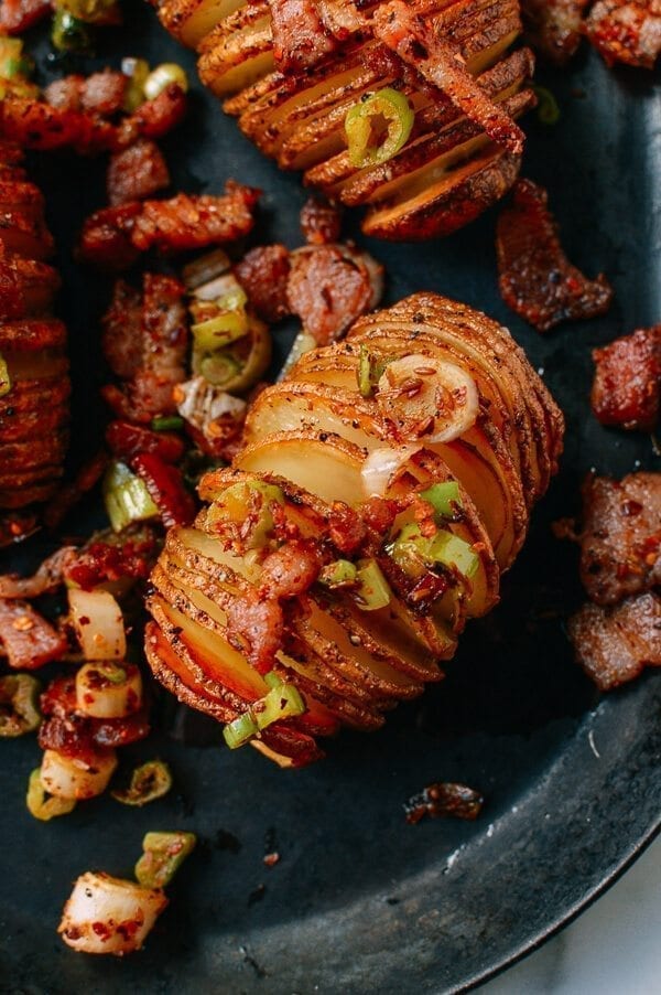 Crispy Hasselback Potatoes with Spicy Bacon Scallion Relish, by bmeteor.aiodimecu.cf