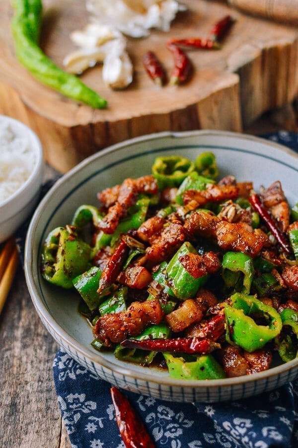 Chinese Pork Belly Recipe - Sichuan Three Pepper Pork Belly Stir-fry, by bmeteor.aiodimecu.cf