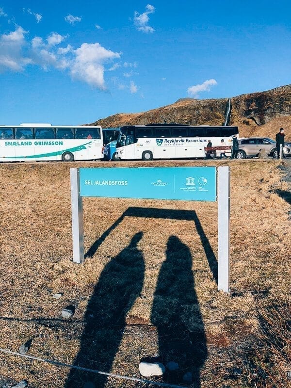 Seljalandsfoss sign