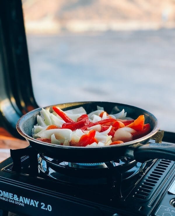 Camper Van Cooking