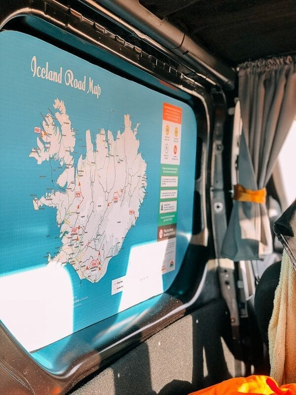 Iceland Ring Road Map