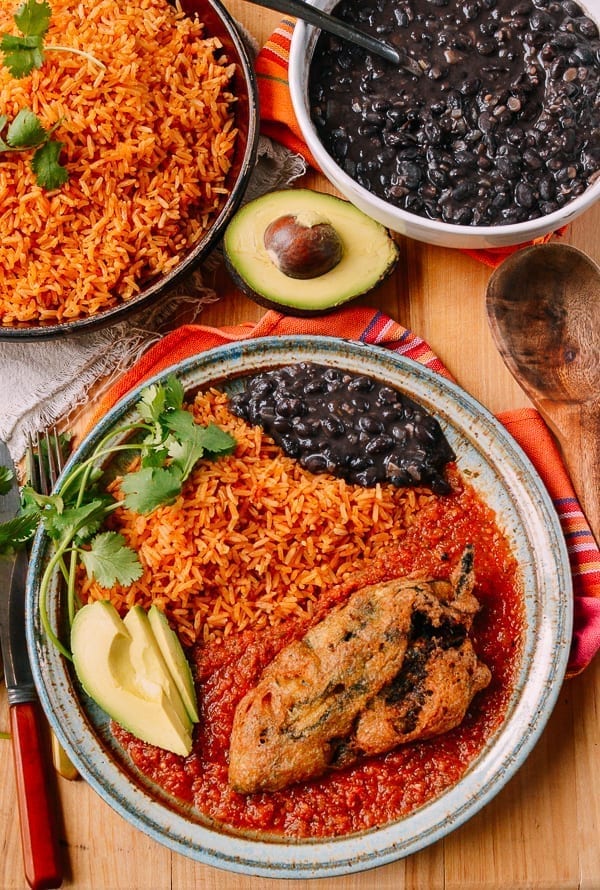 Chiles Rellenos with rice and beans, bmeteor.aiodimecu.cf