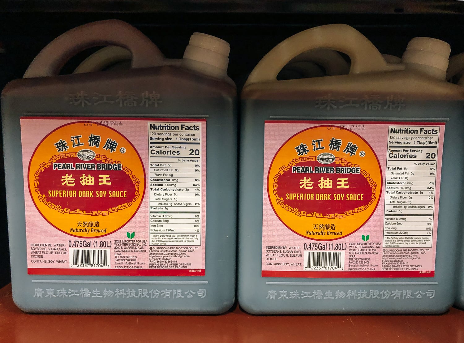 Bulk jugs of Pearl River Bridge dark soy sauce, bmeteor.aiodimecu.cf