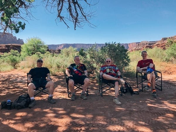 Mountain Bikers resting at Potato Bottom campground by bmeteor.aiodimecu.cf