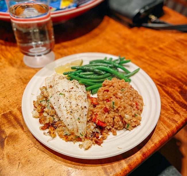 Crab stuffed flounder with lobster risotto and green beans, bmeteor.aiodimecu.cf