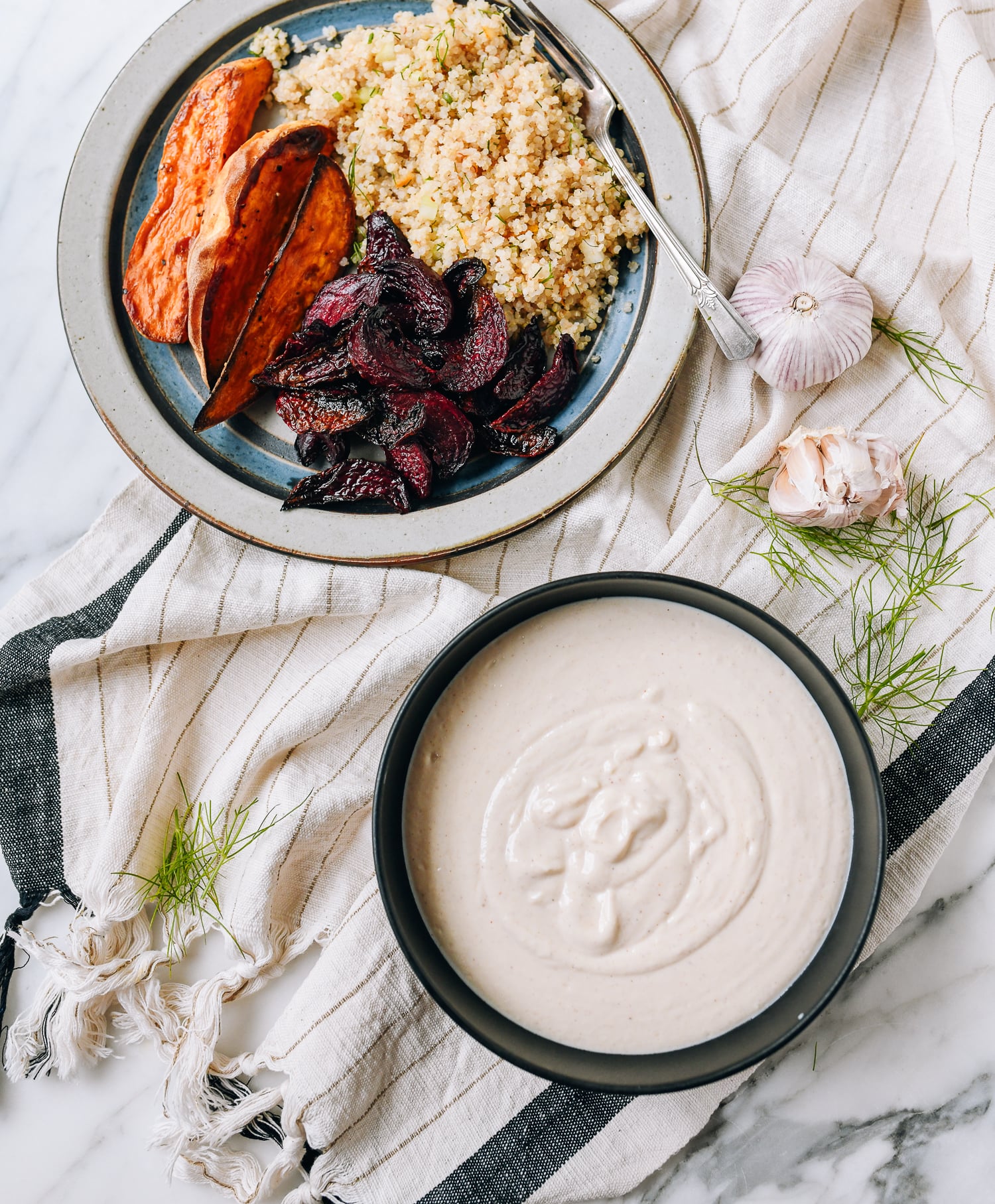 Tofu garlic aioli, served with roasted vegetables and quinoa, bmeteor.aiodimecu.cf