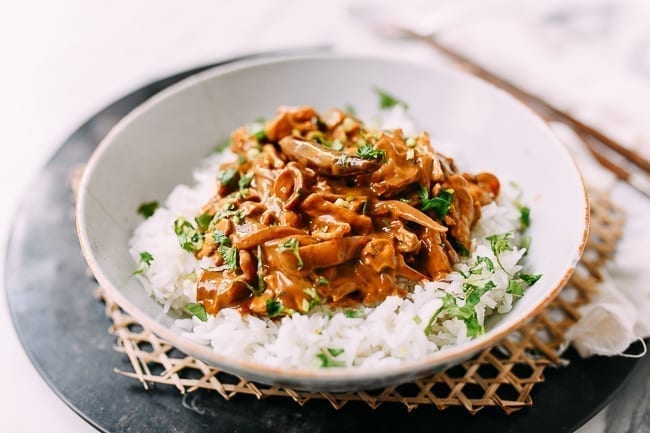 Vegan Filipino Adobo with Seitan over white rice, bmeteor.aiodimecu.cf