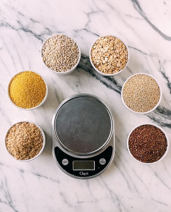 1 cup each of six different grains around digital scale, bmeteor.aiodimecu.cf