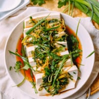 Cantonese-style steamed tofu