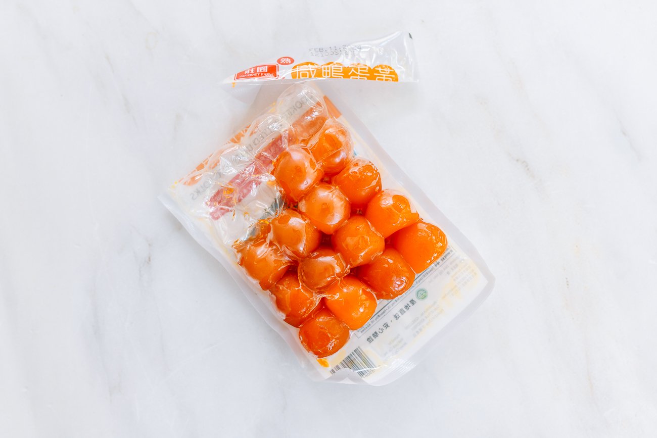 package of salted duck egg yolks