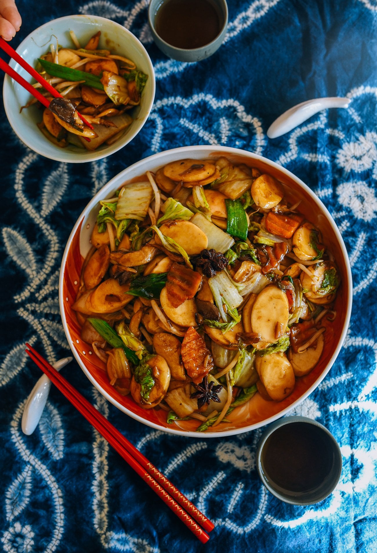 rice cake stir-fry with vegetables