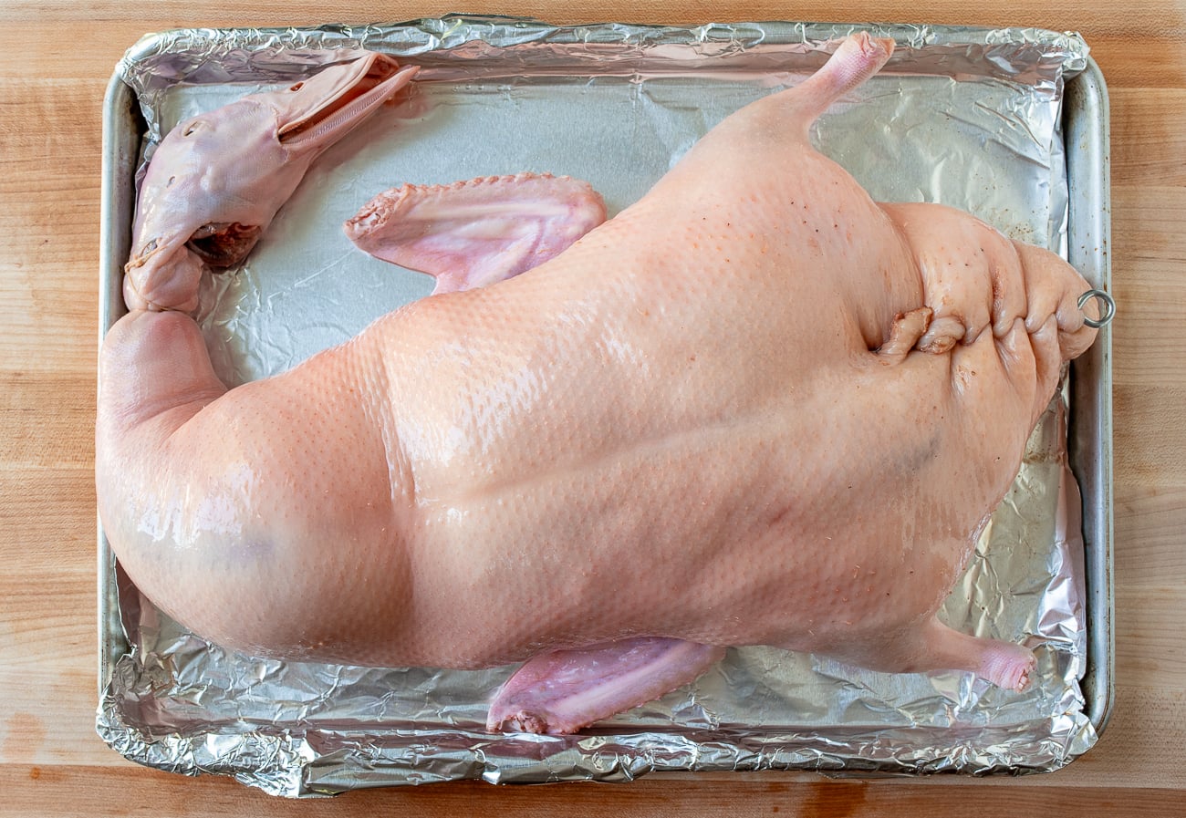 duck on sheet pan