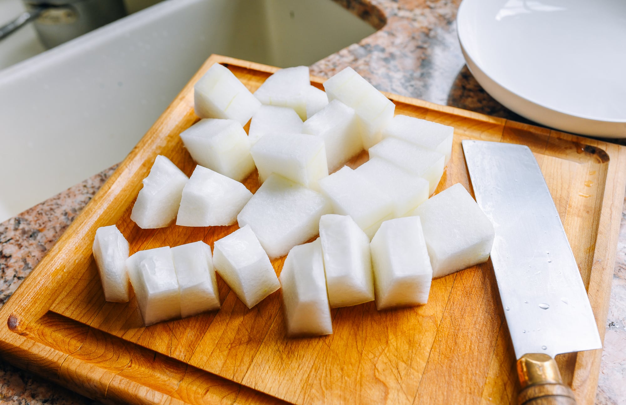 sliced winter melon