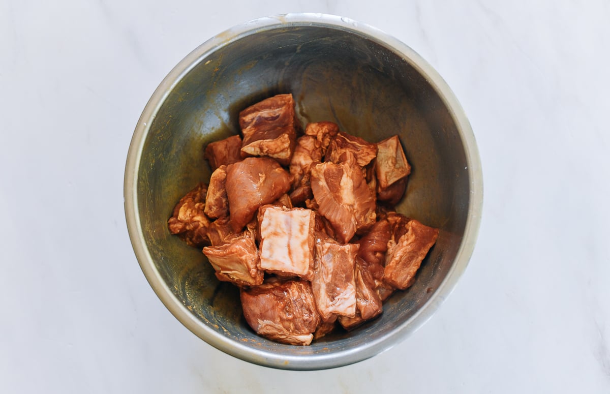 ribs in marinade