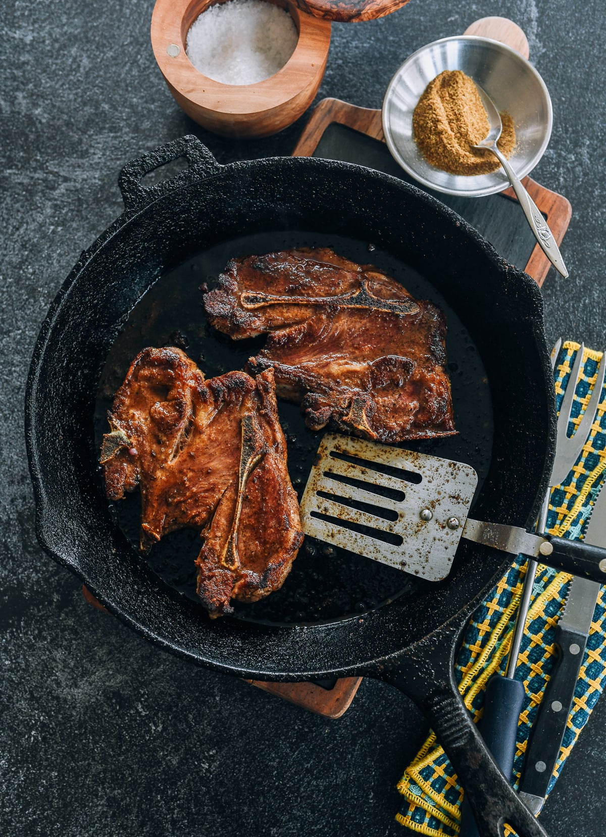 Pan-Fried Lamb Shoulder Chops